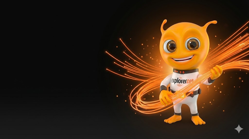 Expertinho Explorernet com fibra óptica